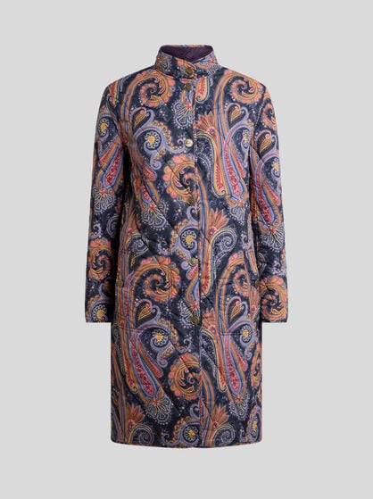 QUILTED PAISLEY COAT