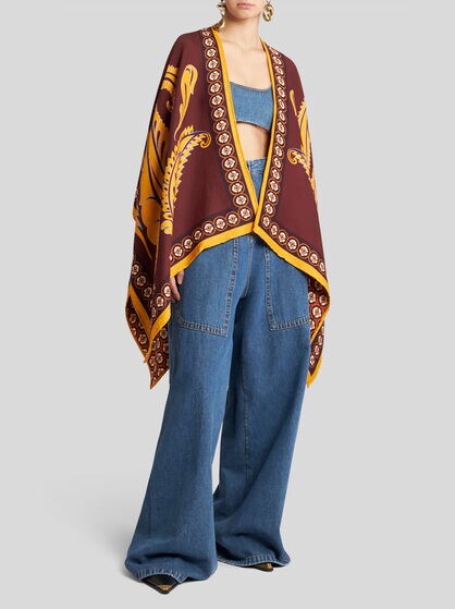 MANTELLA IN COTONE JACQUARD