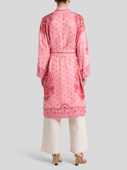 JACQUARD KESA ROBE WITH BELT