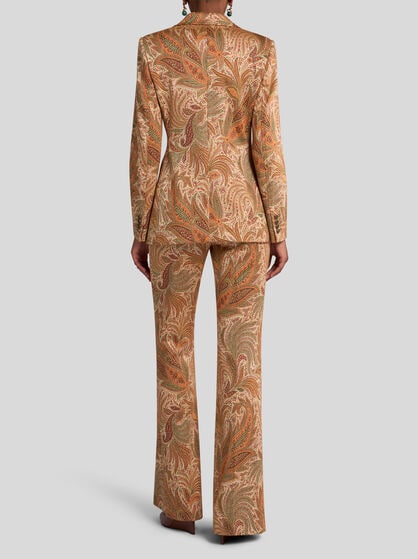 SINGLE-BREASTED PAISLEY JACQUARD JACKET