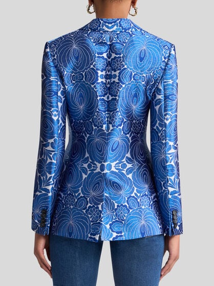 FLORAL JACQUARD JACKET