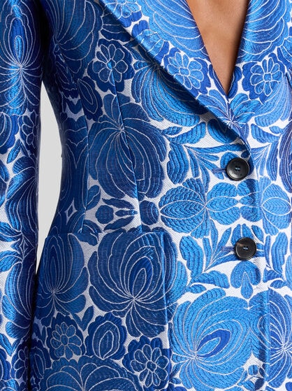 FLORAL JACQUARD JACKET