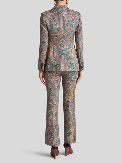 SINGLE-BREASTED PAISLEY JACKET