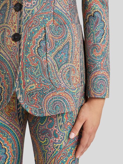 SINGLE-BREASTED PAISLEY JACKET