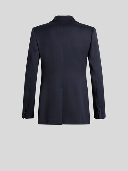 GABARDINE JACKET WITH EMBROIDERY