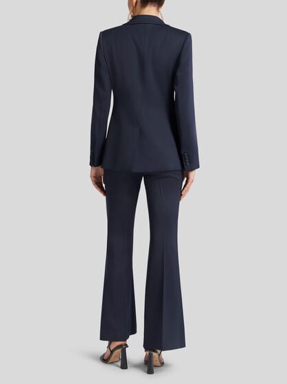 GABARDINE JACKET WITH EMBROIDERY