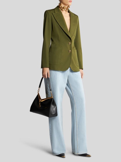 STRETCH JACKET WITH PEGASO BUTTONS