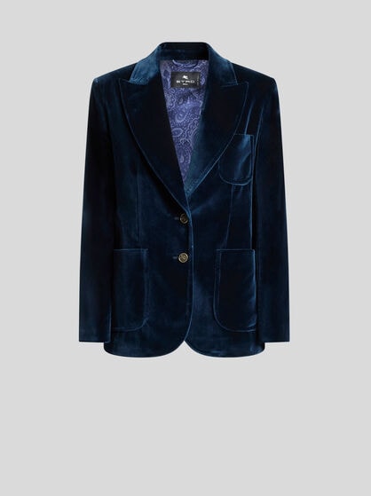 STRETCH VELVET JACKET