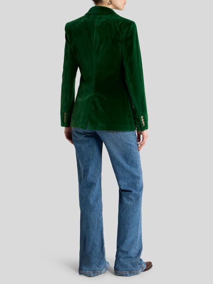 STRETCH VELVET JACKET