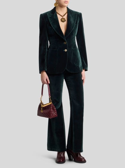 STRETCH VELVET JACKET