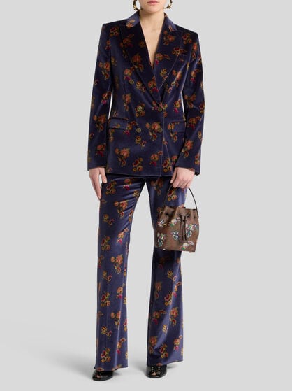 FLORAL VELVET JACKET