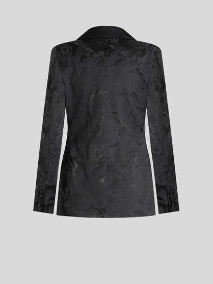 DOUBLE-BREASTED JACQUARD JACKET