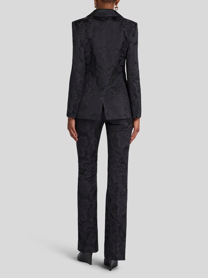 DOUBLE-BREASTED JACQUARD JACKET