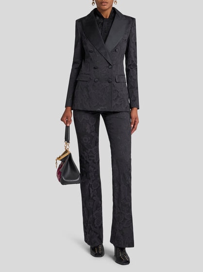 DOUBLE-BREASTED JACQUARD JACKET