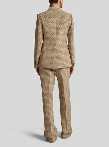 DOUBLE-BREASTED JACQUARD JACKET