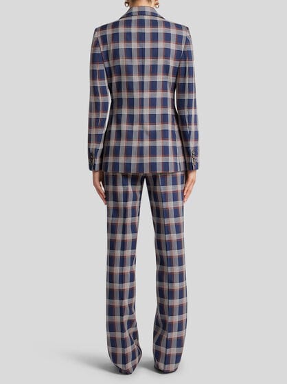 MAXI CHECK TWEED JACKET