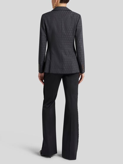 WOOL JACQUARD JACKET