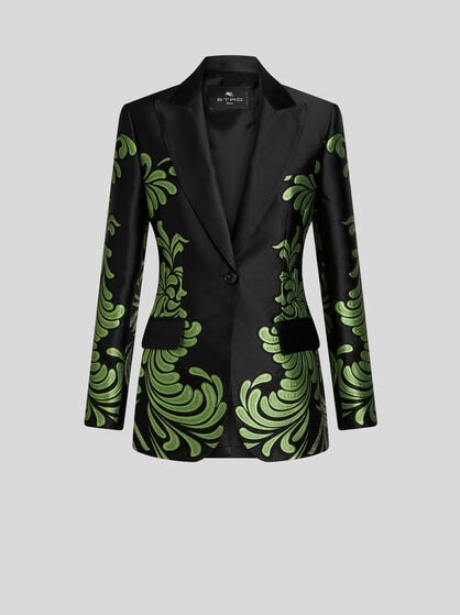 JACQUARD BROCADE JACKET