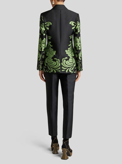 JACQUARD BROCADE JACKET