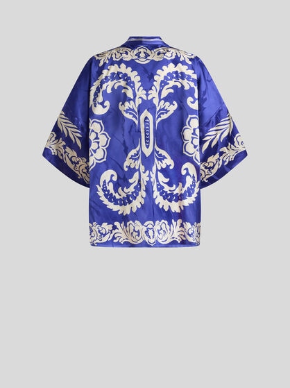 FLORAL JACQUARD KESA ROBE