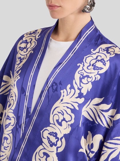 FLORAL JACQUARD KESA ROBE