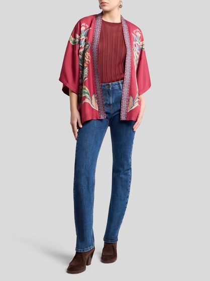 PRINTED SILK TWILL KESA
