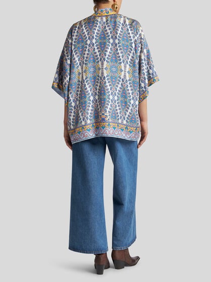 PRINTED TWILL KESA ROBE