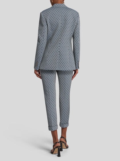 SINGLE-BREASTED JACQUARD JACKET