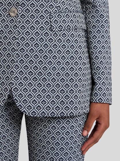 SINGLE-BREASTED JACQUARD JACKET