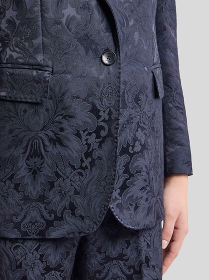 SILK-BLEND JACQUARD JACKET