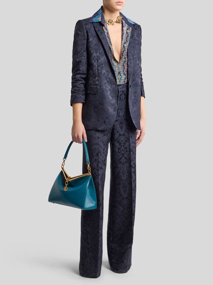 SILK-BLEND JACQUARD JACKET