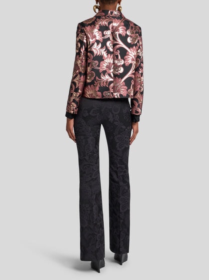CROPPED JACQUARD JACKET