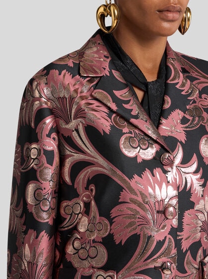 CROPPED JACQUARD JACKET
