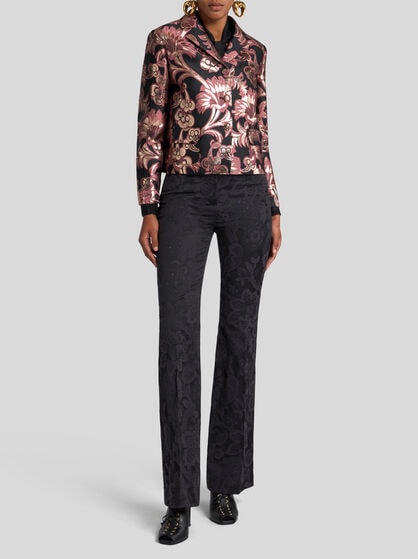 CROPPED JACQUARD JACKET