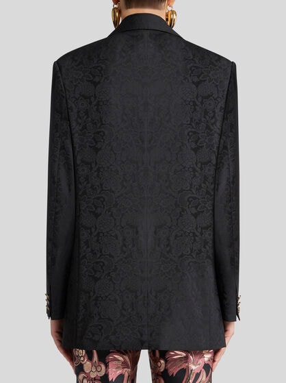DOUBLE-BREASTED JACQUARD JACKET