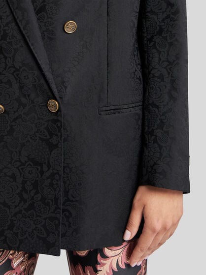 DOUBLE-BREASTED JACQUARD JACKET
