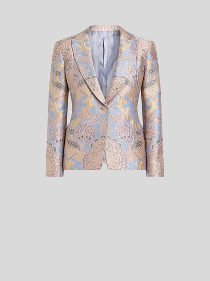 FLORAL JACQUARD JACKET