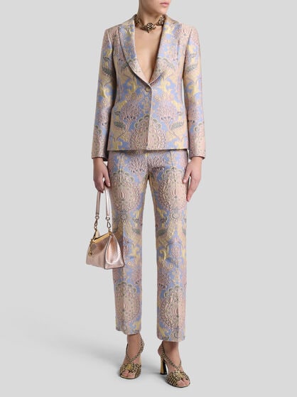FLORAL JACQUARD JACKET