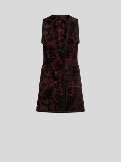 REVERSIBLE JACQUARD WAISTCOAT