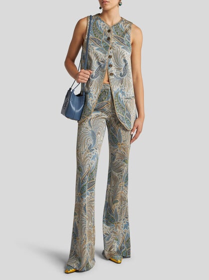 PAISLEY JACQUARD WAISTCOAT