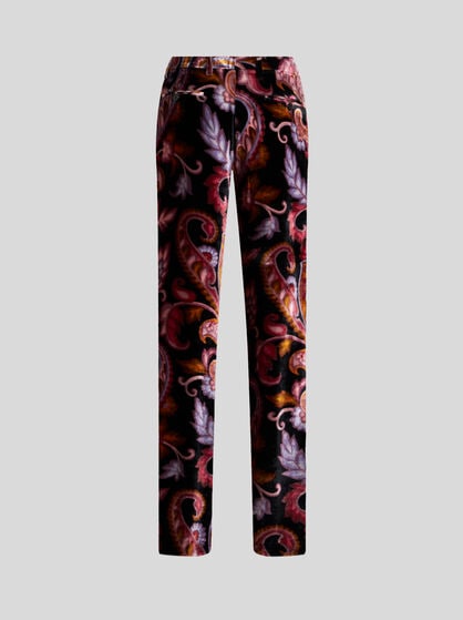 PAISLEY VELVET TROUSERS
