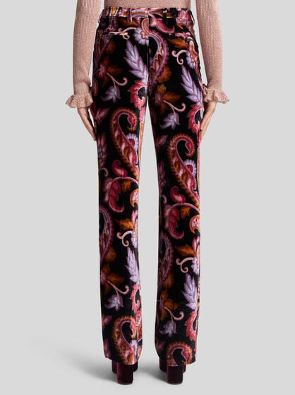 PAISLEY VELVET TROUSERS