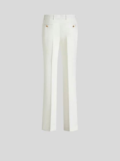 SLUB FABRIC TROUSERS