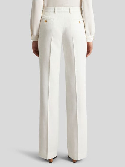 SLUB FABRIC TROUSERS