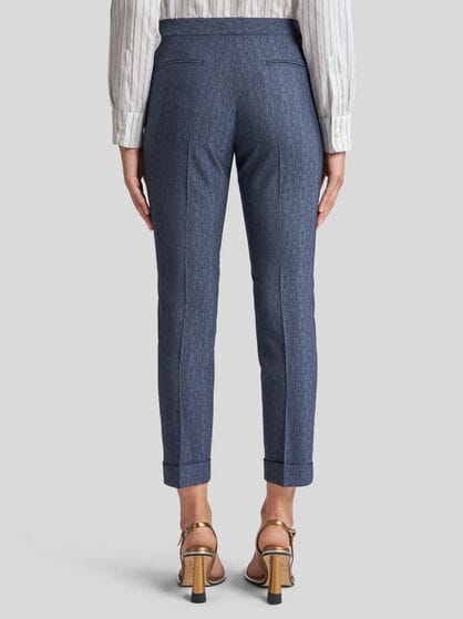 CROPPED WOOL TROUSERS