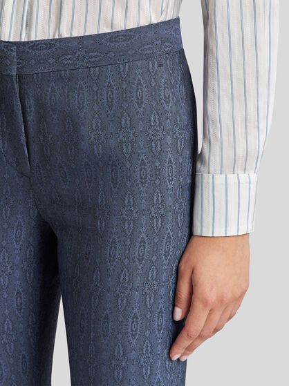 CROPPED WOOL TROUSERS