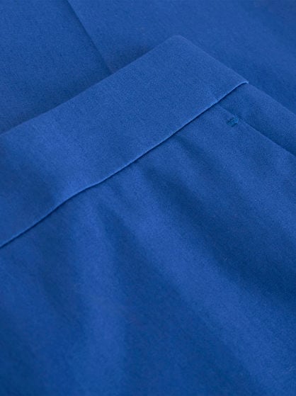 CROPPED STRETCH COTTON TROUSERS
