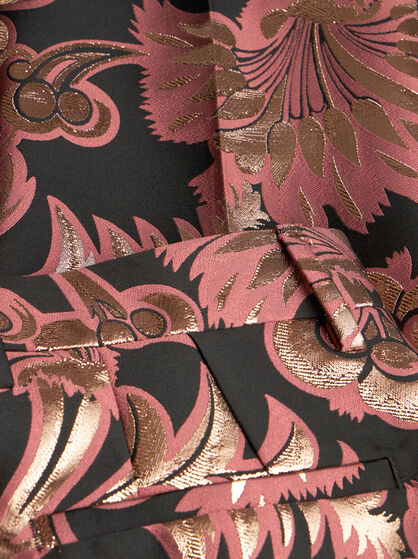 JACQUARD CIGARETTE TROUSERS