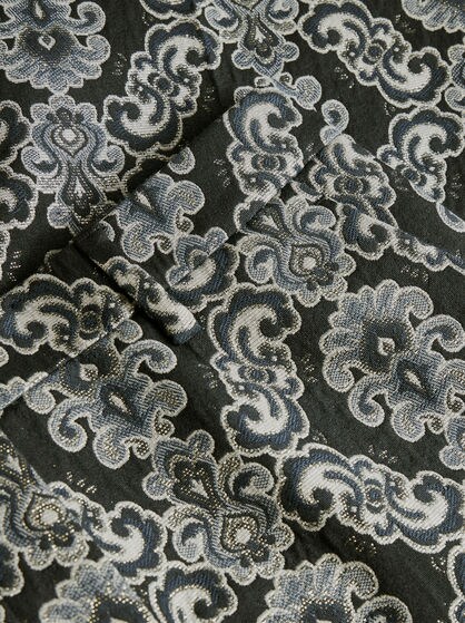 JACQUARD CIGARETTE TROUSERS