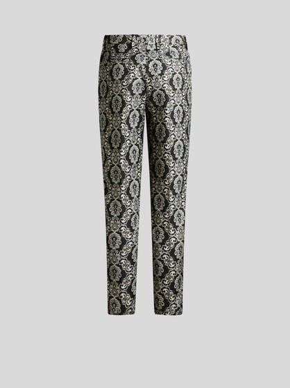 JACQUARD CIGARETTE TROUSERS
